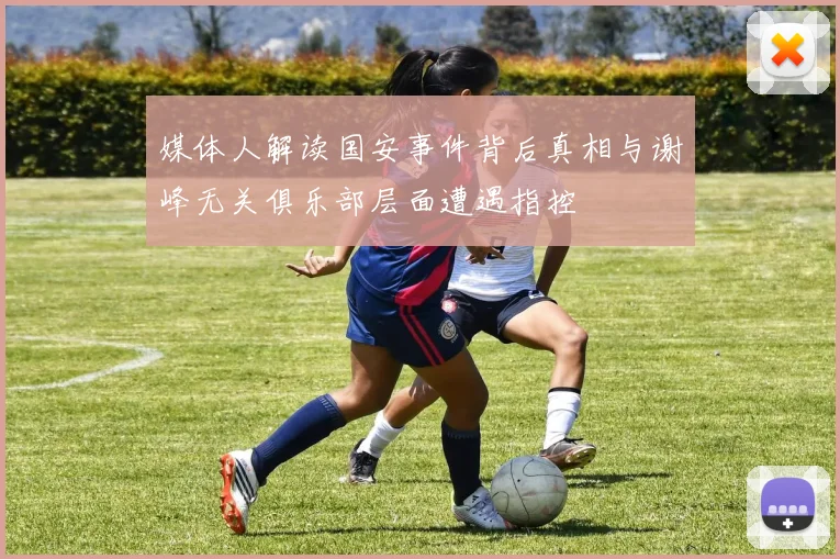 媒体人解读国安事件背后真相与谢峰无关俱乐部层面遭遇指控